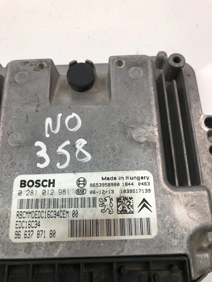Centralina motore CITROËN C4 Picasso II ECU 9663787180 2014 225472 - Immagine 4 di 4