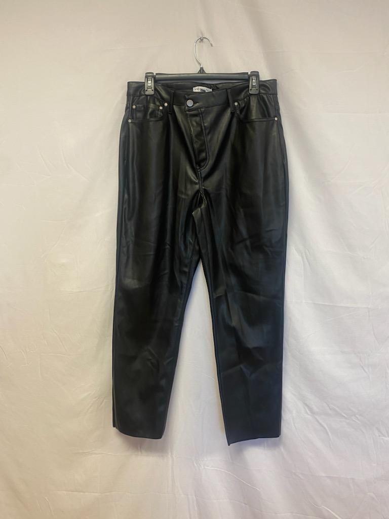 MSRP $54 And Now This Faux-Leather Pants With Raw Hem Size