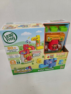 Leap Frog Builders Safari Animals 80+ Learning Phrases and Sounds - NEW!