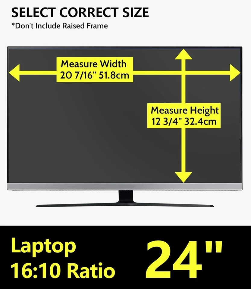 Protescreen Privacy Screen Filter Best Privacy Protection for Laptop 24" 16:10 W - Image 3 of 4