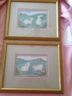 2   Framed Bonnie Butler Prints / Art  50/80 bunny scenes — photo 1
