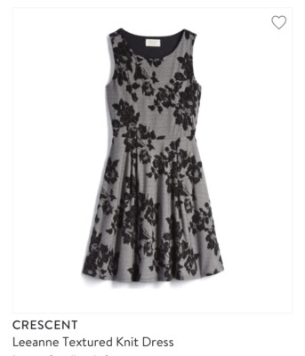 Stitch Fix Crescent Leeanne Textured Knit Holiday Dress Black Silver Lulus  - S | eBay