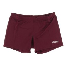 ASICS GIRLS COURT RED SPANDEX RUNNING LOGO ATHLETIC SHORTS GIRLS 26 2XL NWT