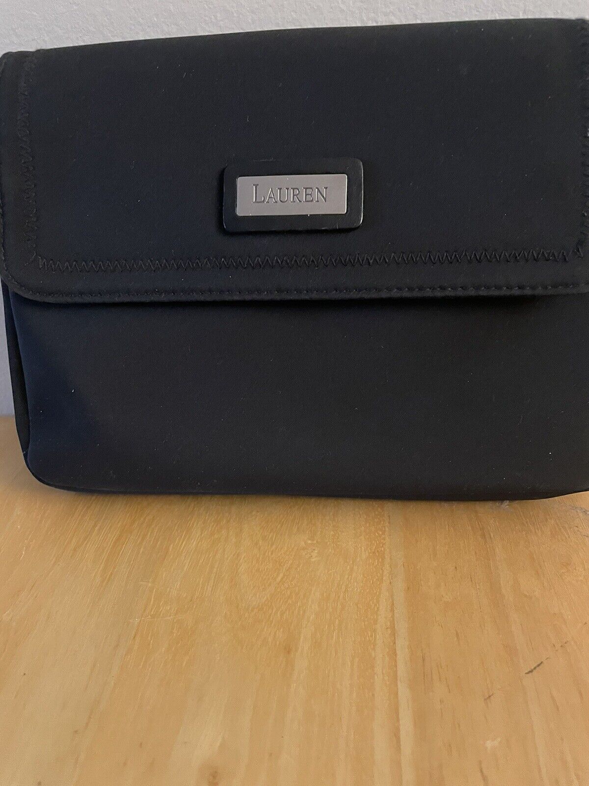 Vintage Lauren Ralph Lauren Black Handbag Purse P… - image 2