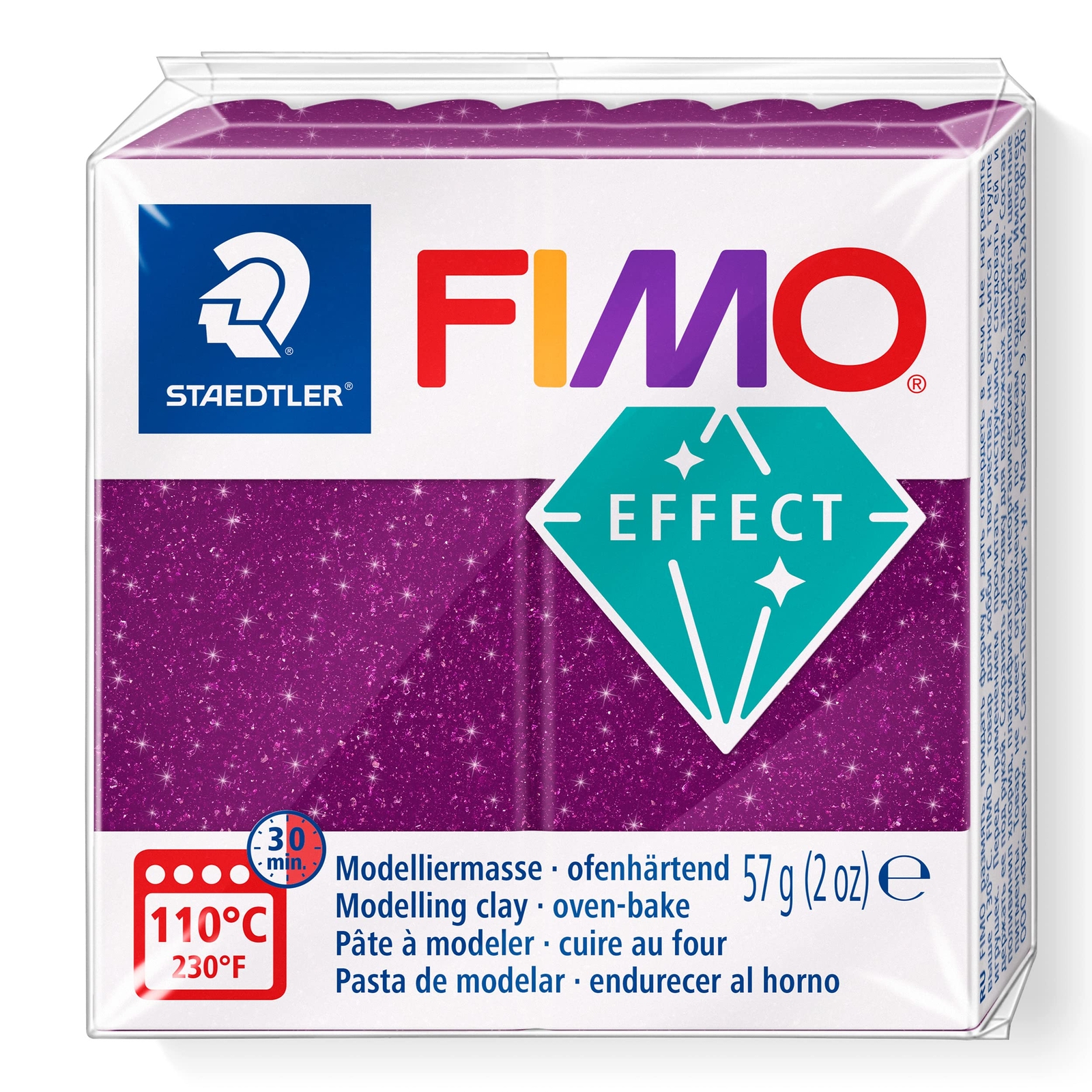 STAEDTLER 8010-602 FIMO Effect Oven-Hardening Polymer Modelling Clay - Galaxy Pu