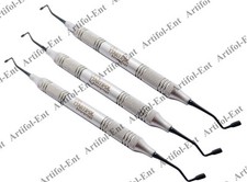 3 Pcs Plugger Tanner Posterior Composite Filling Instrument Set, Black Tips