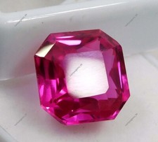 Extremely Rare Pink Sapphire Radiant Cut 10 Ct NATURAL CERTIFIED Loose Gemstone
