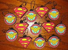 NO USB FLASHDRIVES JUST 13 EMPTY CASES--Emtec DC Comics 3D Keychains CASES ONLY