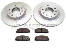 JUEGO DE 2 DISCOS Y PASTILLAS DE FRENO TRASEROS NUEVO PARA MAZDA 6 2.0 2.3 SPORT 2002-2007