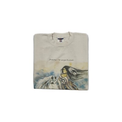 Jan Taylor Wind Dancer T-Shirt - USA Made - Rutan Gallery 90s Tee - Mens Medium
