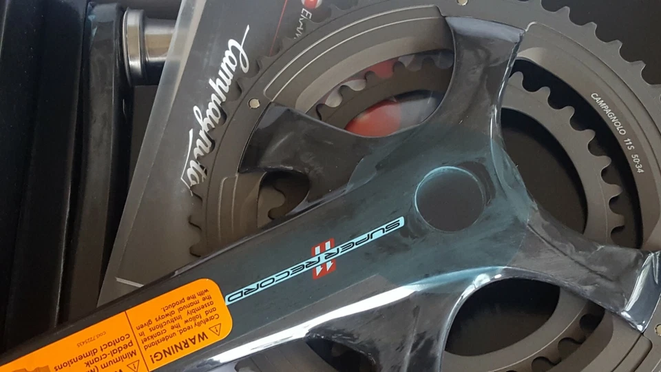 Juego de bielas de carbono Campagnolo Super Record 11s 175 mm Ultra Torque 50/34 Foto 2 de 4