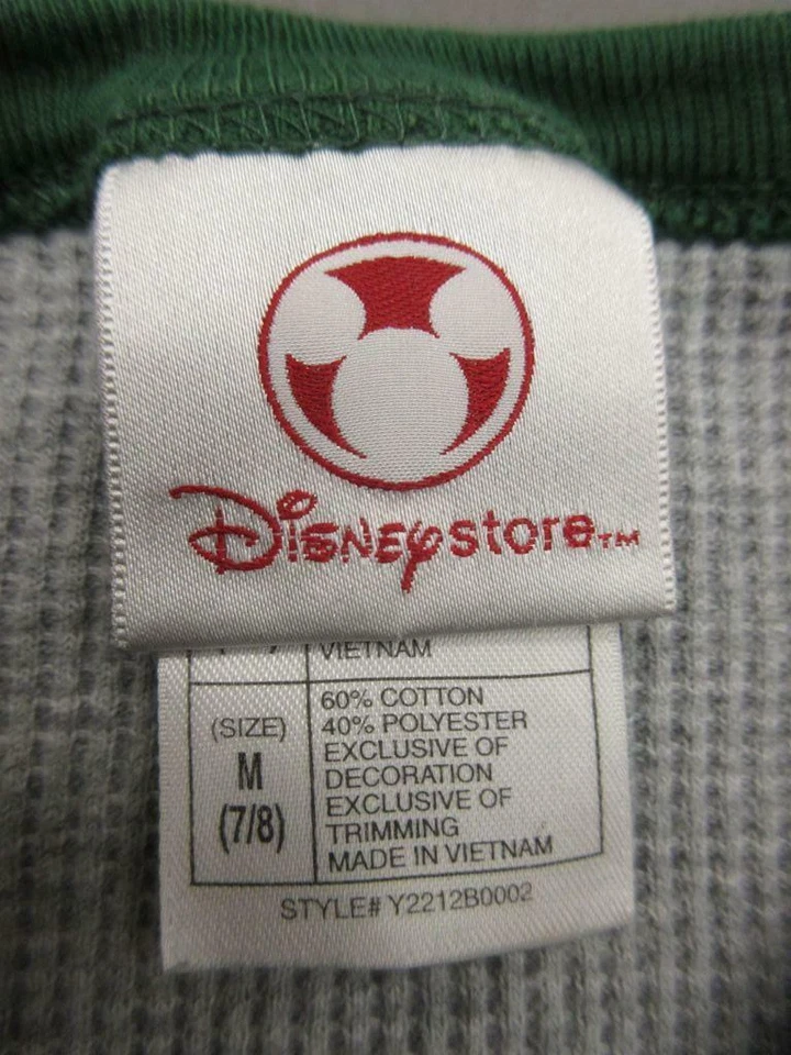 CAMISETA TOP TOY STORY MANGA LARGA GRIS/VERDE NIÑOS DISNEY STORE TALLA M (7-8) T562 Foto 3 de 4