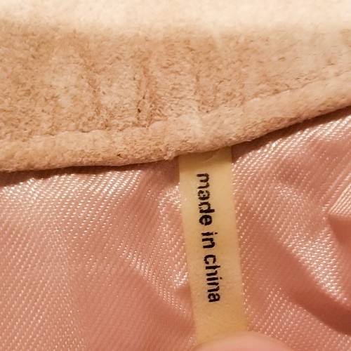New Frontier Pink Suede Leather Jacket Women's Size Medium - Picture 7 of 9