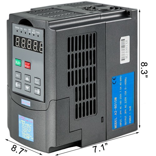 UPDATED 1.5KW 220V 2HP 7A VARIABLE FREQUENCY DRIVE INVERTER VFD 3PHASE - Picture 8 of 12