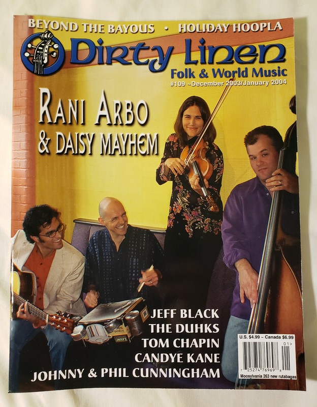 Dirty Linen folk & world music mag #109 Dec 03/Jan 04 Rani Arbo/The Duhks+