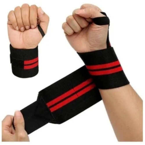 Muñequeras Gimnasio Fitness Levantamiento Powerlifting Wrist Wrap Gym Culturismo - Imagen 3 de 4