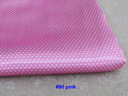 By Yard Mini polka dot print fabric craft diy clothing material textile satin - Picture 8 of 18