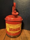 Vintage Eagle U1-10S Type 1 Gallon USA Safety Gas Can  Heavy Steel Red Empty — photo 1