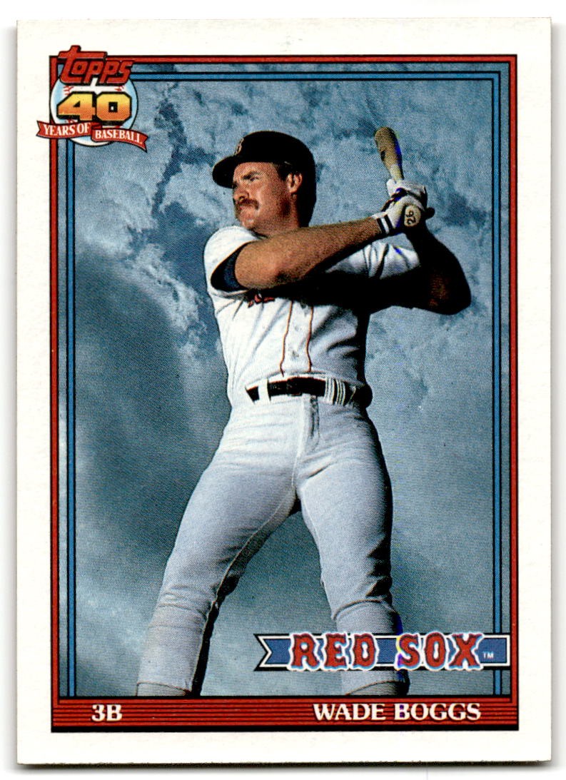 1991 Topps #450b Wade Boggs Boston Red Sox