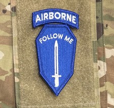 US Army Infantry School Patch/Airborne w/ Hook Full-Color