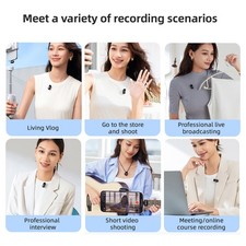 BOYA Mini 2.4G Wireless Microphone System Phone Microphone Lapel Microphone AI