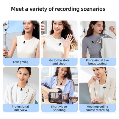 BOYA Mini 2.4G Wireless Microphone System Phone Microphone Lapel Microphone AI