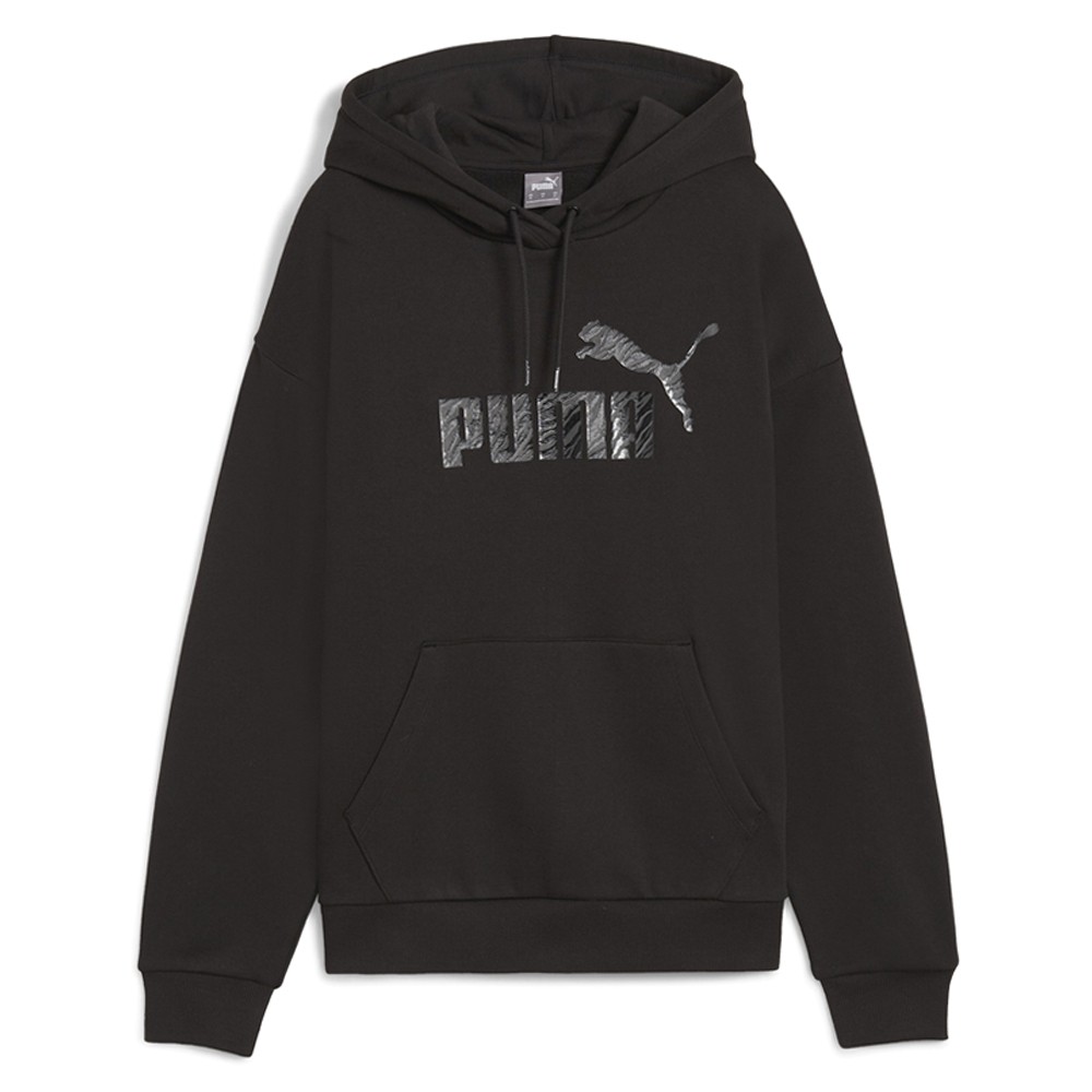 PUMA Essentials Animal Pullover Hoodie Womens Black Casual Outerwear 68149201 thumbnail 3