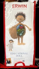 Sigikid The Little Erwin Patient Educational Anatomy Plush Doll w/ Organs New