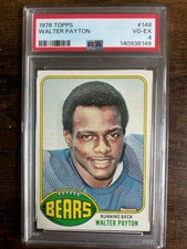1976 Topps Walter Payton Rookie card PSA 4 VG-EX. rookie card picture