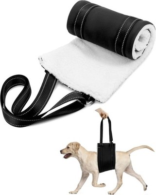 QWORK Hebegeschirr für Hunde   Unterstützung der Hinterbeine, verstellbare Mob