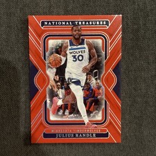 2024-25 Julius Randle Panini National Treasures  4/8 Timberwolves #100 NBA