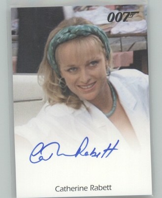 2012 Rittenhouse James Bond 50th Catherine Rabett Full Bleed Autograph