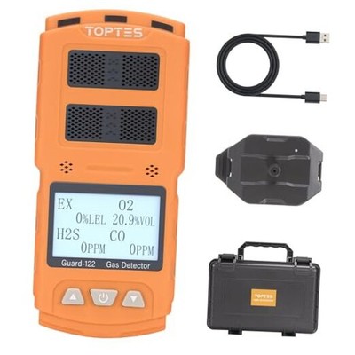Guard-122 4 Gas Monitor Multi Gas Detector for H2S, CO, LEL, O2, 0.5s 