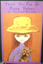 1968 THANK YOU FOR MANY THINGS, Rosalind Welcher, Panda Prints, hb/dj, Gift book
