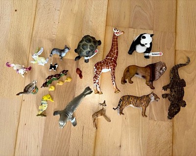 Schleich Tierfiguren Zoo set ( teilweise unbenutzt)