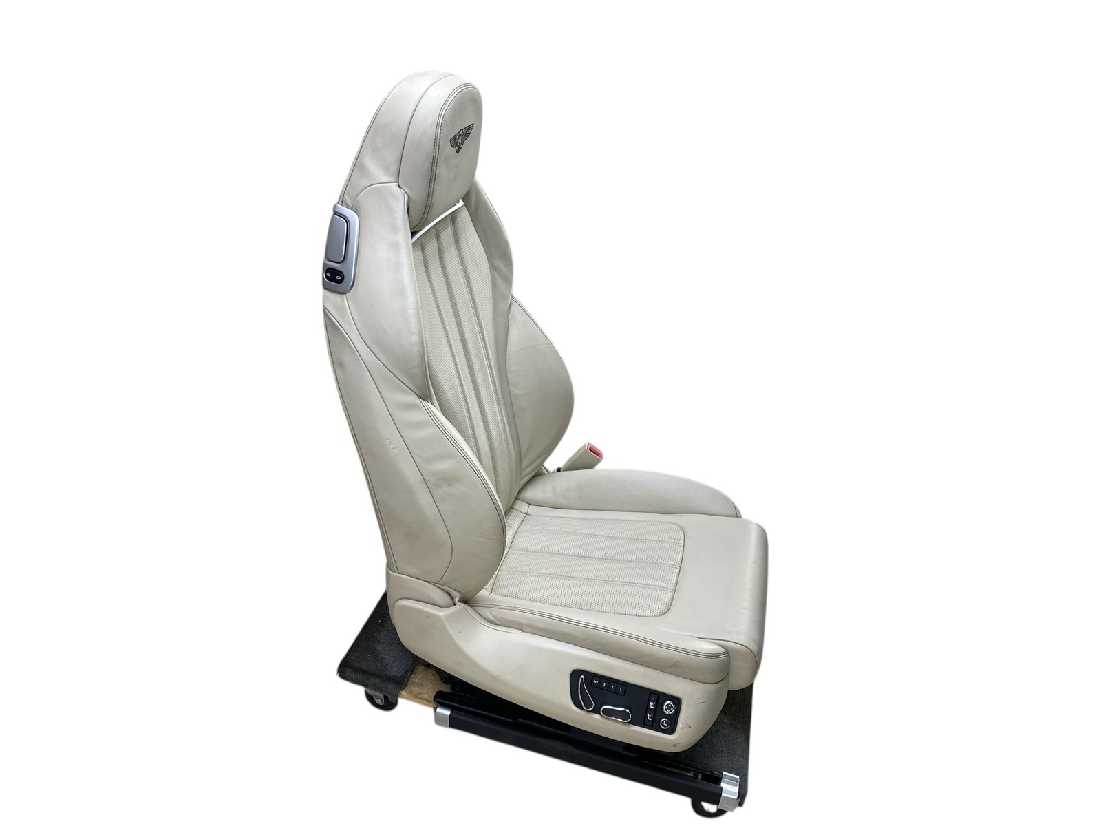 2015 BENTLEY CONTINENTAL FRONT RIGHT SEAT HEATED COOLED & MASSAGE LINEN W/BAG