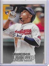 2016 Topps Stadium Club Francisco Lindor #42 Rookie Card. rookie card picture