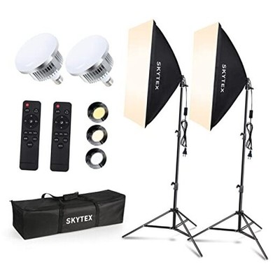  Softbox Lighting Kit(2Pack), 20x28in Soft Box | 85W 2700-6400K E27 2softbox