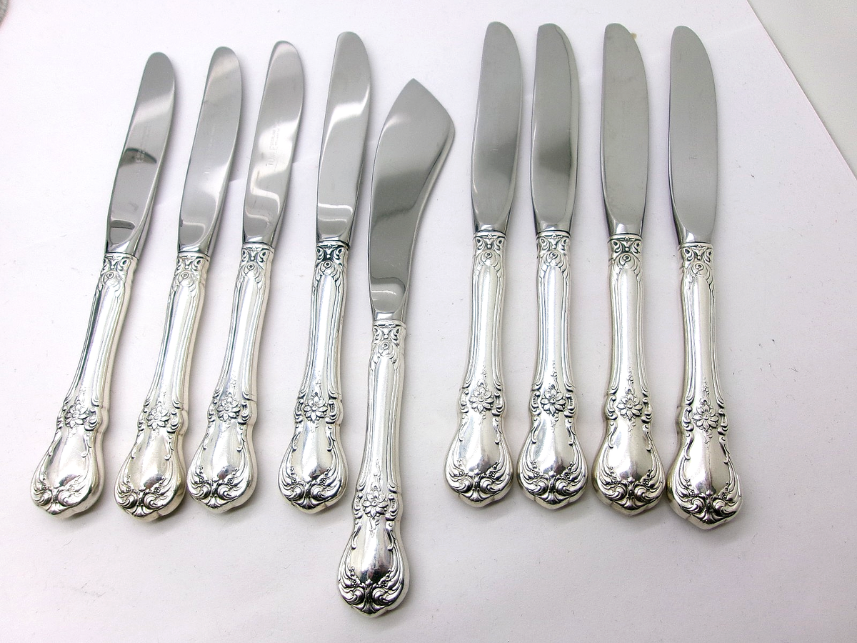 ❤️ Old Master by Towle Sterling Silver Butter Knives & Master 6