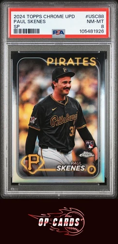 Paul Skenes 2024 Topps Chrome Update Image Variation #USC88 Sp PSA 8