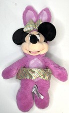 Disney Store Minnie Mouse Plush Pink Easter Bunny Costume 18 Stuffed Animal Toy