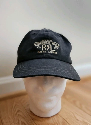 RRL Ranch Logo Twill Ball Cap Black RARE