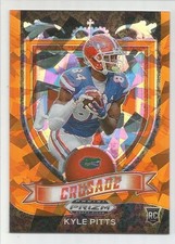 2021 Panini Prizm Draft Picks Orange Ice Kyle Pitts Rookie #167 Crusade Gators