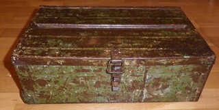 Caisse (vide) en métal pour charg. Bren Anglaise GB UK WW2 Equipement campagne