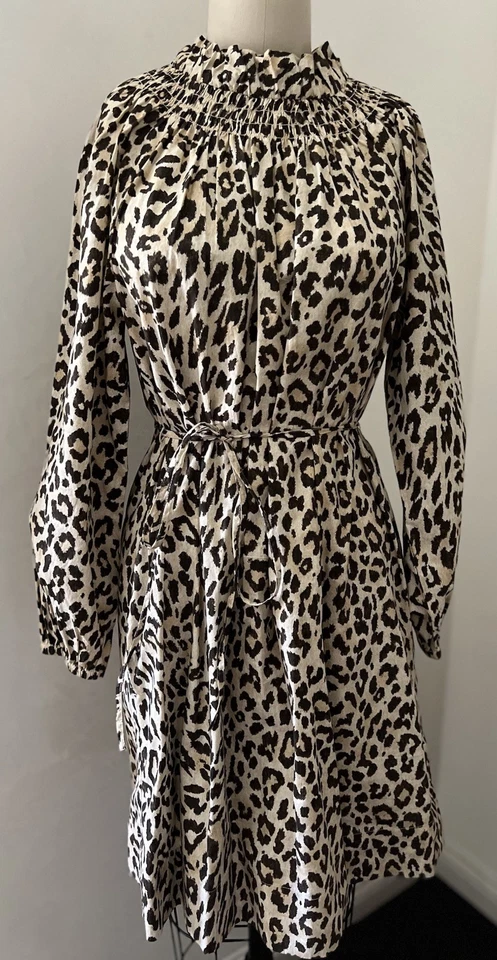 Novo Vestido Leopardo JCrew P Novo com etiquetas