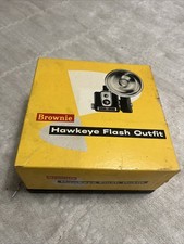Vintage Kodak Brownie Hawkeye Outfit in Original Box Flash Model Camera