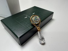 Swarovski Crystal Memories/Moments Gold "Baby Rattle" Miniature 219199 MIB/COA