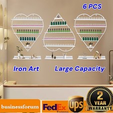 Wall-Mounted Nail Polish Storage Racks Metal Hanger Multi-tiers Display Rack
