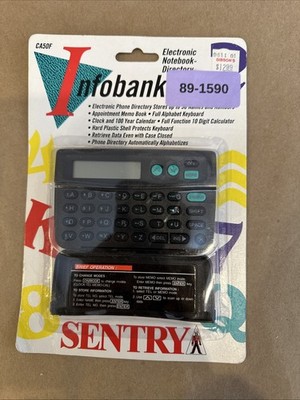 Sentry Infobook Electronic Notebook Directory CA50F - New, Sealed