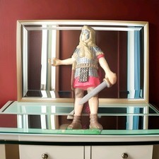 Vintage Roman Soldier Hand Painted Metal Size 3 1/2 inches